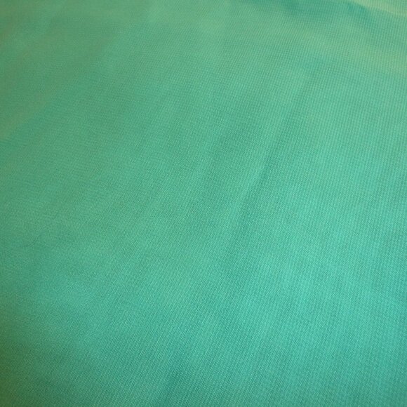 Luxurious fabric made from silk cotton nylon and rayon in solid turquoise color - Picture 1 of 2